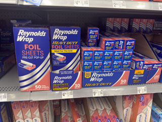 Boxes of aluminum foil 