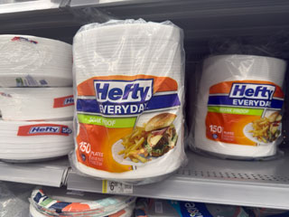 150 count of plates at a clearance price